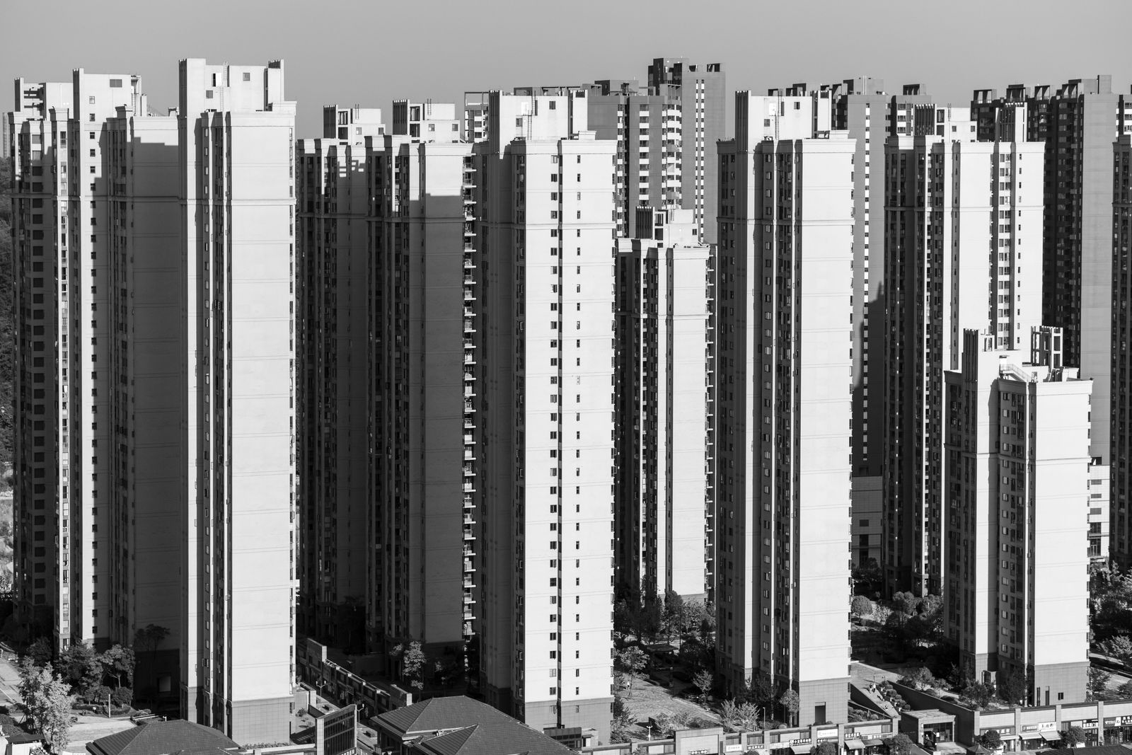 Modern high-rise condominium tower