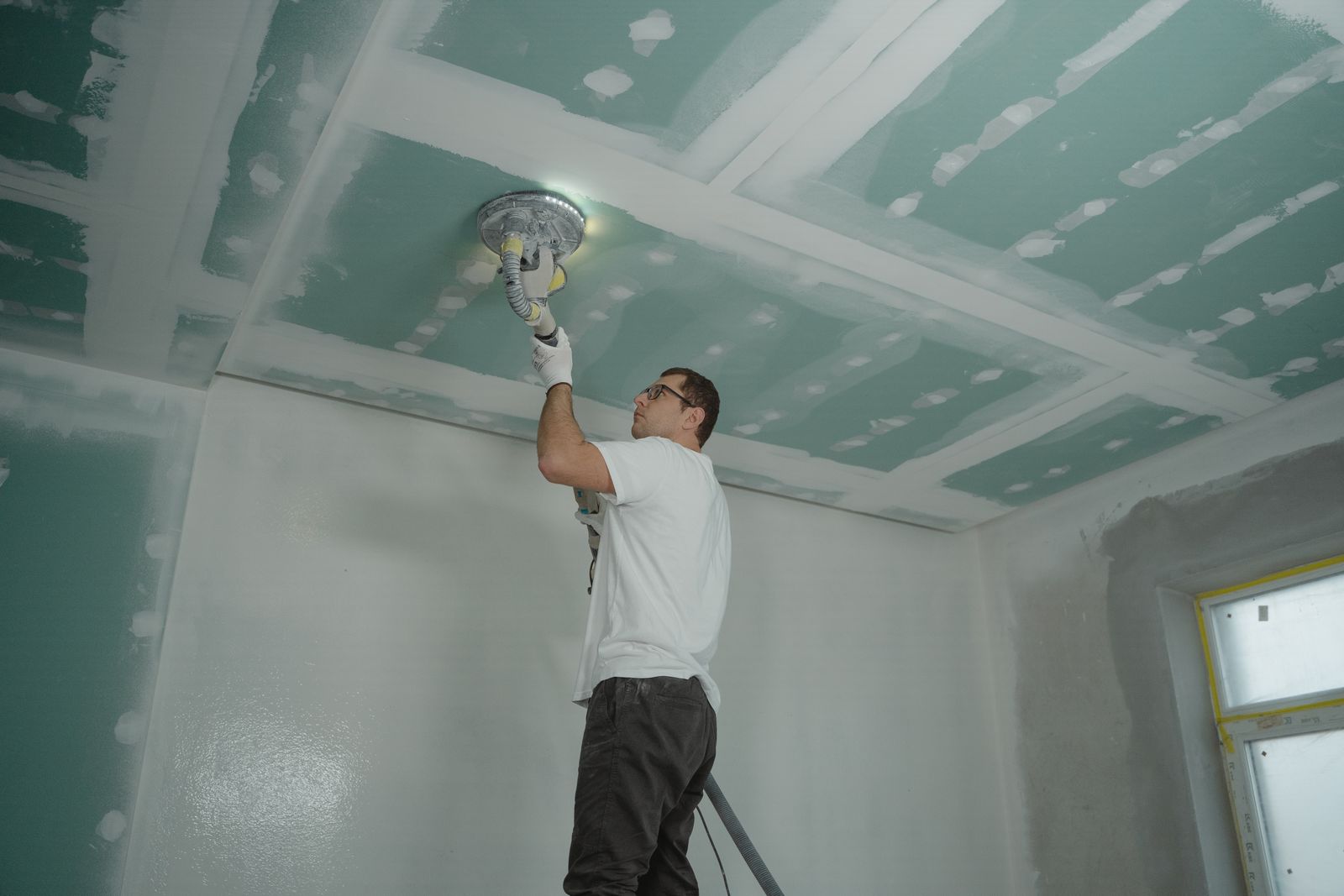 Interior renovation work underway in a home