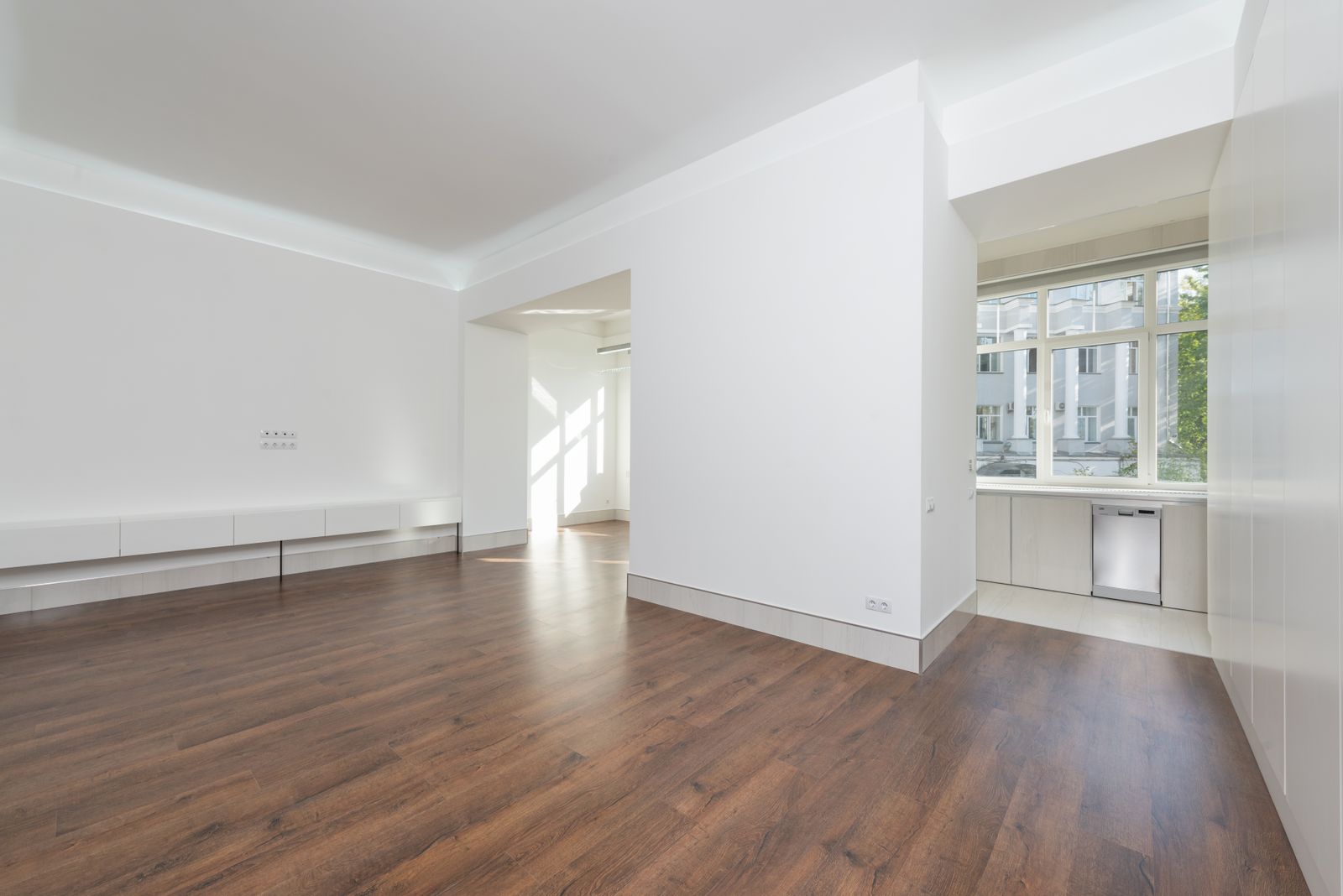 Renovated living space in a city home